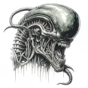 Xenomorph Alien Isolation tattoo design idea