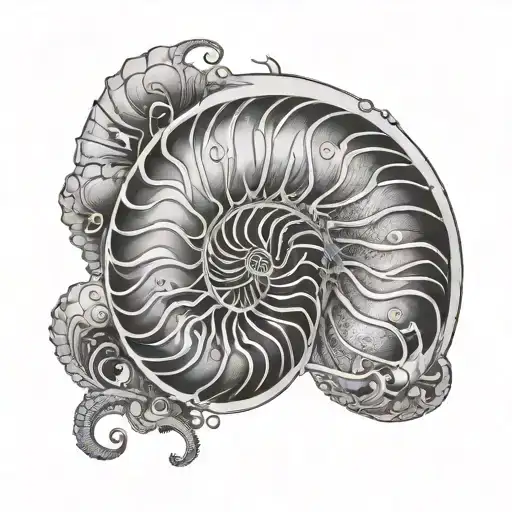 Nautilus tattoo design idea