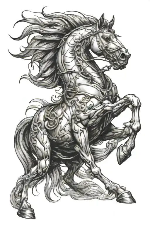 Arnold, Scorpio, Horse, 7th Child tattoo design idea