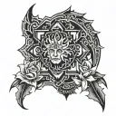 Strength and Honor tattoo design idea