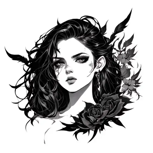 Make me a tattoo drawing based on the light novel of Shadow Slave by Guiltythree tattoo design idea