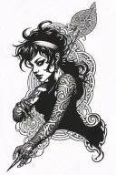 Hustler tattoo design idea