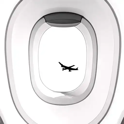 Black and white photograph. A view from an airplane window of a distant airplane. tattoo design idea