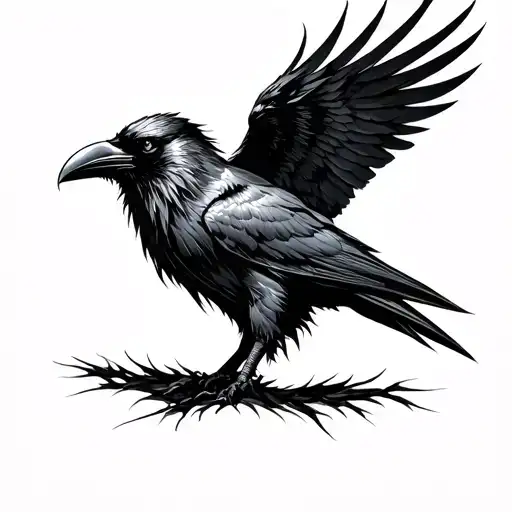 Odin Ravens tattoo design idea
