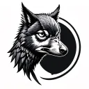 Ghostly Figure or Spirit Animal – A wolf, owl, or raven could serve as a spirit guardian—symbols of intuition, protectio tattoo design idea