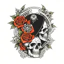 memento mori tattoo design idea