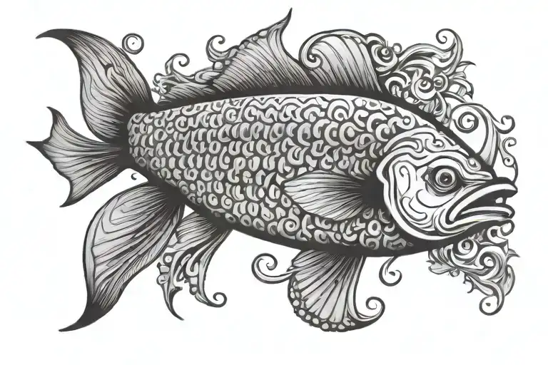 Ichthys tattoo design idea