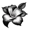 four petal dogwood blossom tattoo design idea