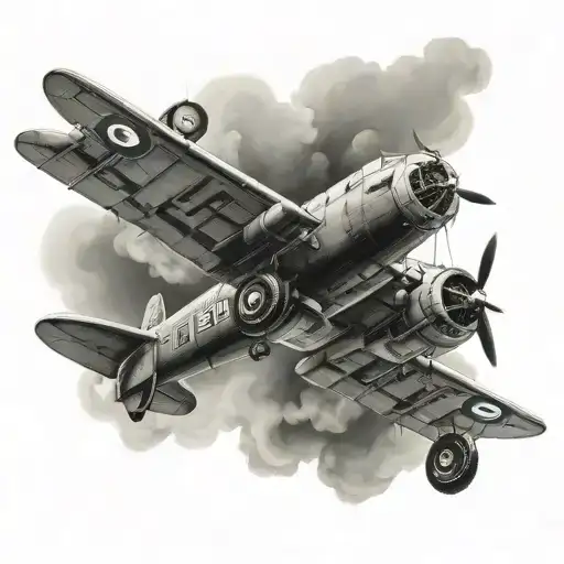 Lancaster Bomber tattoo design idea