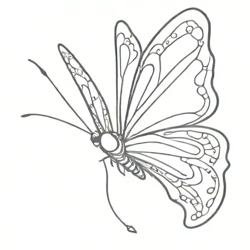CYBER Y2K BUTTERFLY TATTOO tattoo design idea