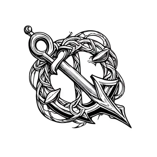 sea anchor Celtic Canada tattoo design idea