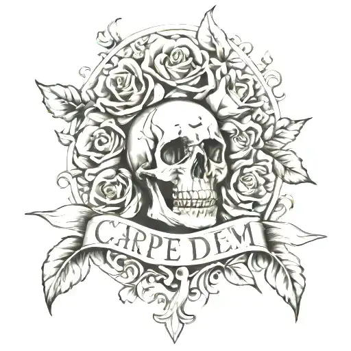 carpe diem memento mori tattoo tattoo design idea