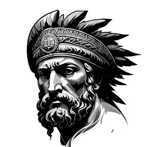 Roman Empire, buildings tattoo design idea