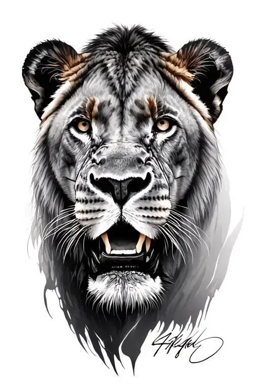 south africa big five tattoo design idea