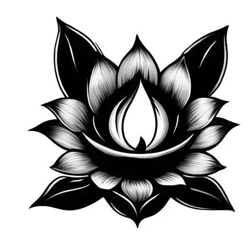 Diya tattoo design idea