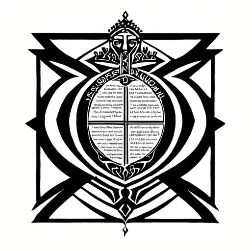 Christ is King biblical verse tattoo design idea