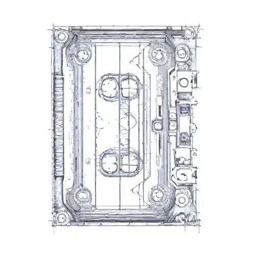 a cassette tape tattoo design idea