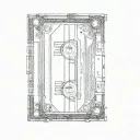 a cassette tape tattoo design idea