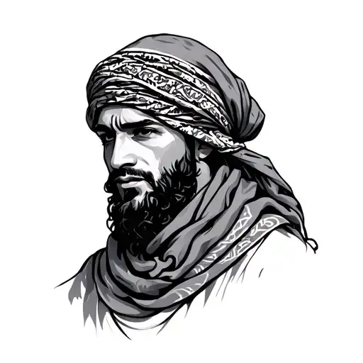 Keffiyeh tattoo design idea