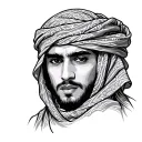 Keffiyeh tattoo design idea