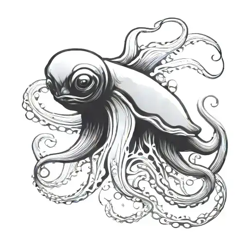 dumbo octopus tattoo design idea