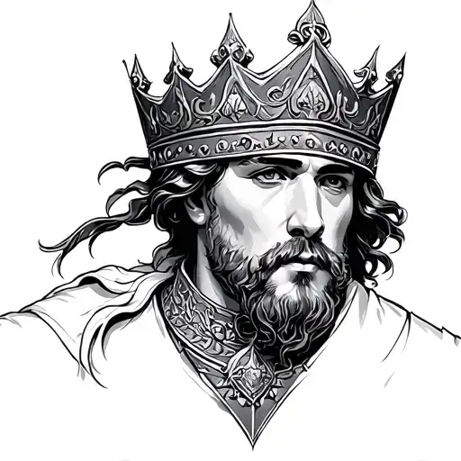 king Baldwin IV tattoo design idea