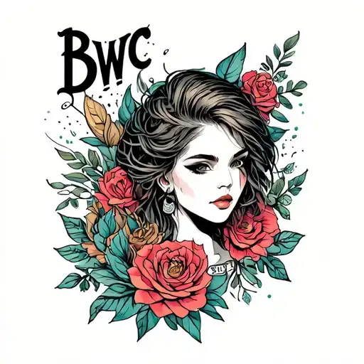 BWC addict writing tattoo design idea