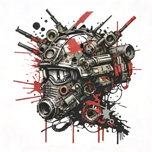infantry army hk33 tattoo design idea