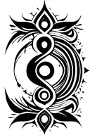 7 Chakra with semi colon tattoo design idea