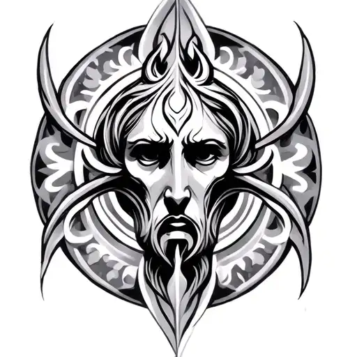 stoic symbols tattoo design idea