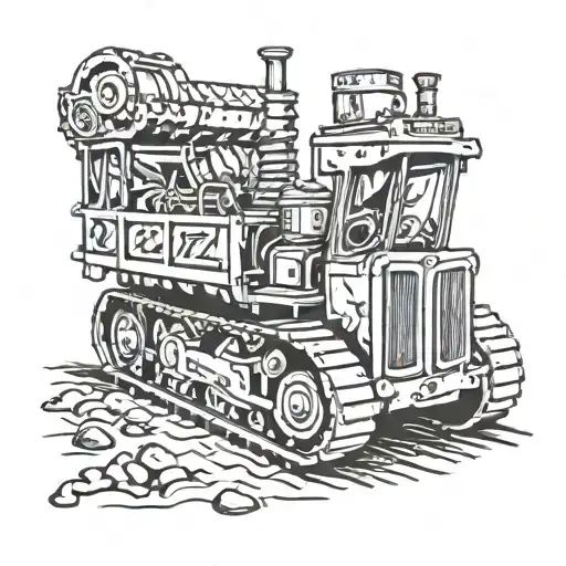 killdozer tattoo design idea