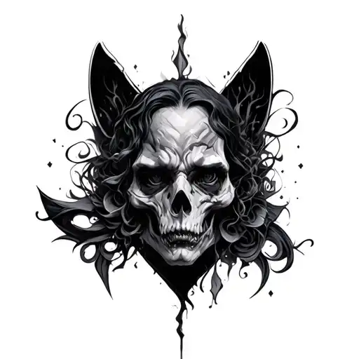 Dark Fantasy tattoo design idea