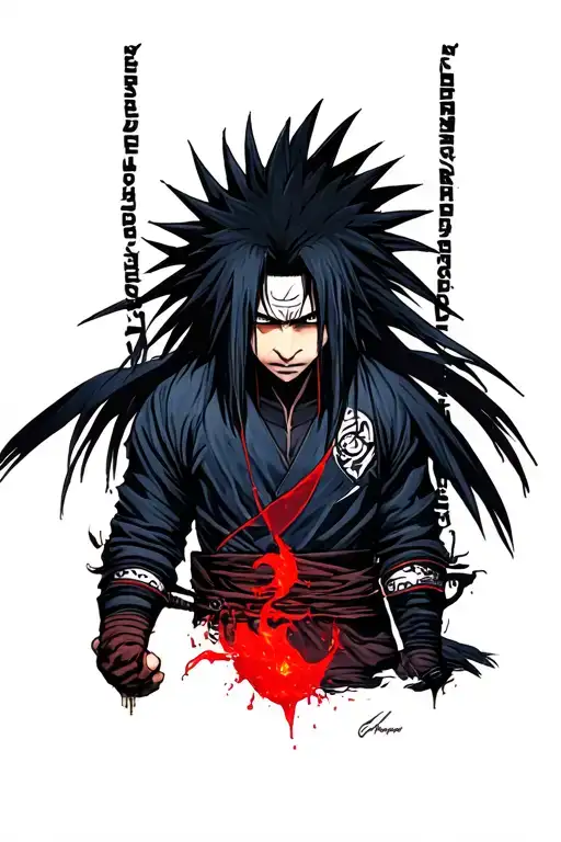 Madara Uchiha tattoo design idea