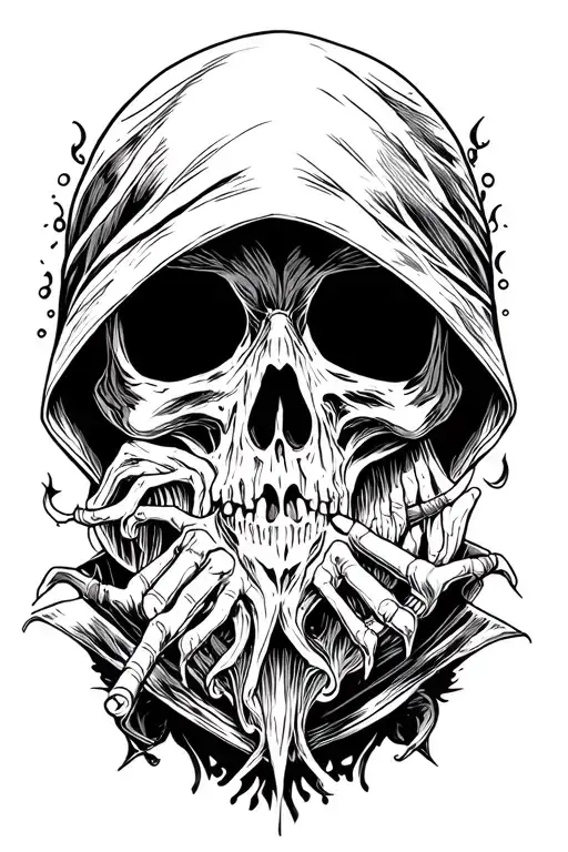 Grim Reaper tattoo design idea