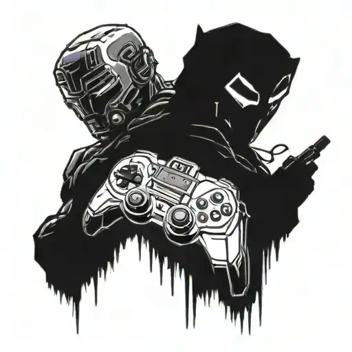 doom video game tattoo design idea