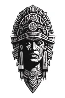 Aztec mexico culture tattoo design idea