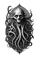 lovecraft eldritch horror sleeve tattoo design tattoo design idea