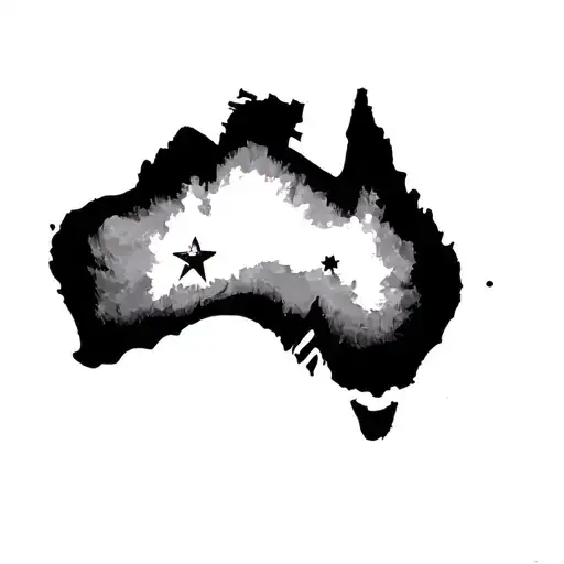 Australia themed  tattoo design idea