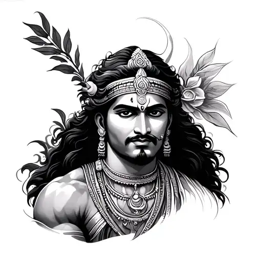 Mahabharat tattoo design idea