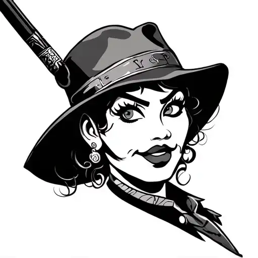 Disney gangster chicano style tattoo design idea