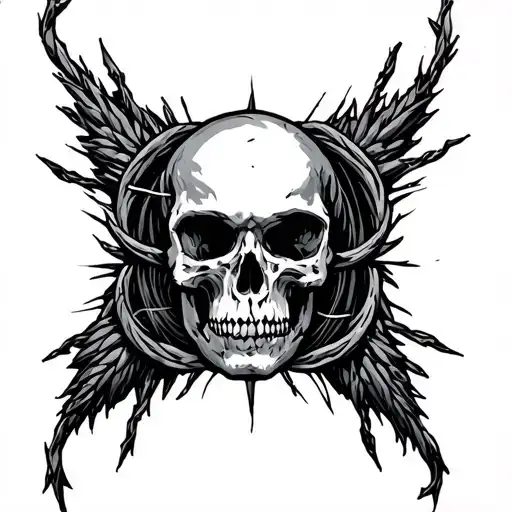 quarter inch jack wire tattoo design idea