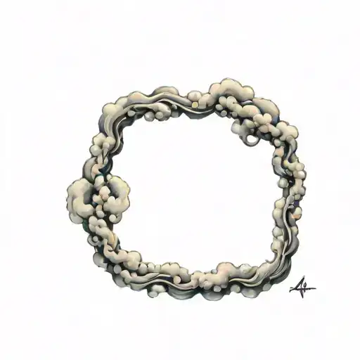 Coverup Clouds and Smoke tattoo design idea