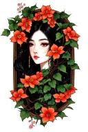 infinity ivy vines tattoo design idea