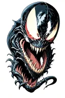 Venom tattoo design idea