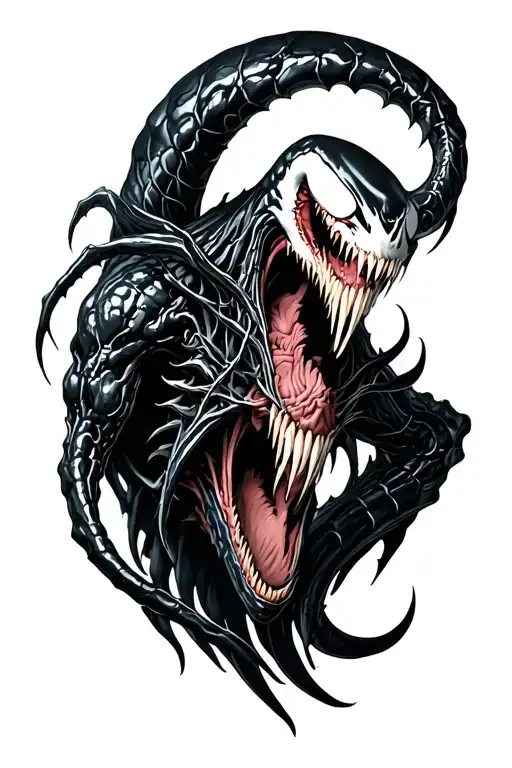 Venom tattoo design idea