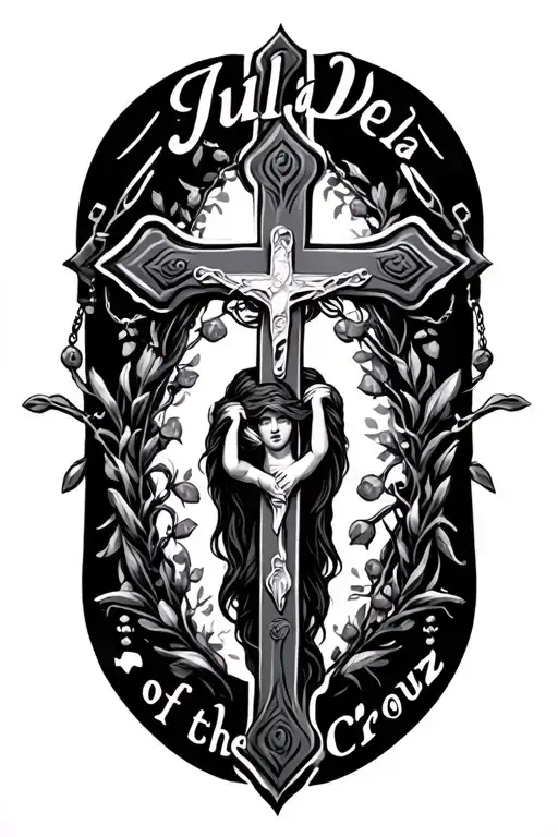 "Jullia Dela Cruz" "Jullia of the Cross" rosary tattoo design idea