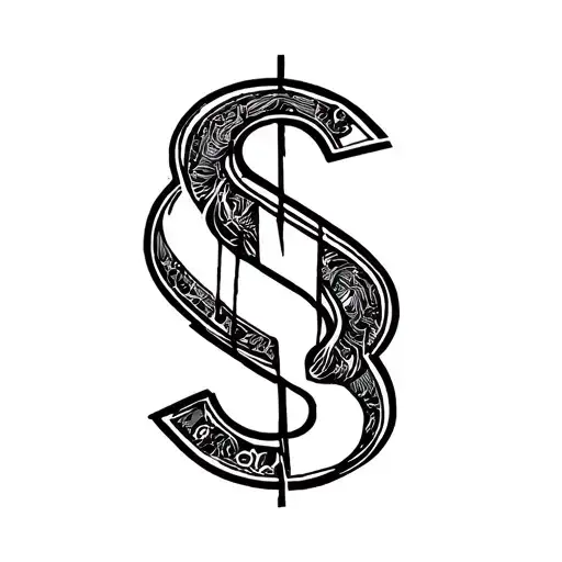 video game and music and suffer and peace and gym and money and Dollar symbols tattoo design idea