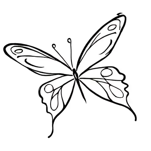 butterfly, semicolon, unique, something that represents life challenges tattoo design idea