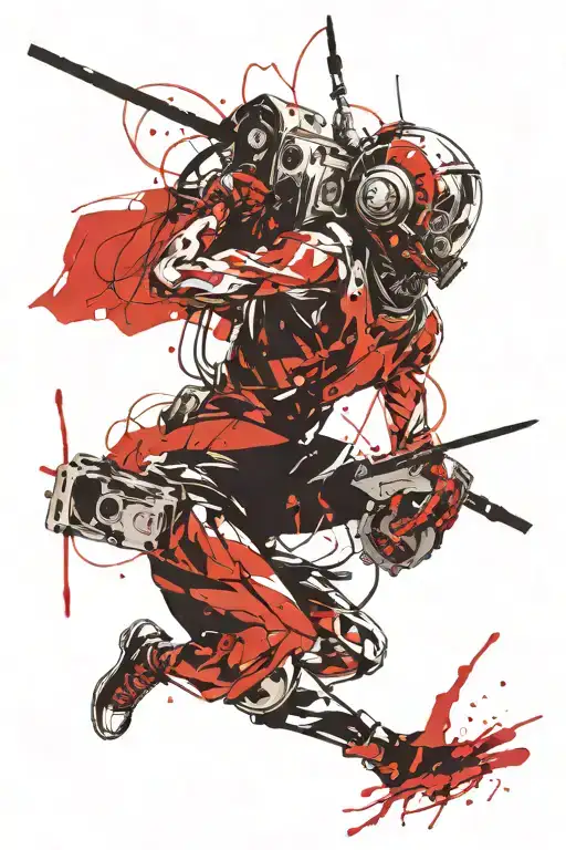 space and dead tattoo design idea