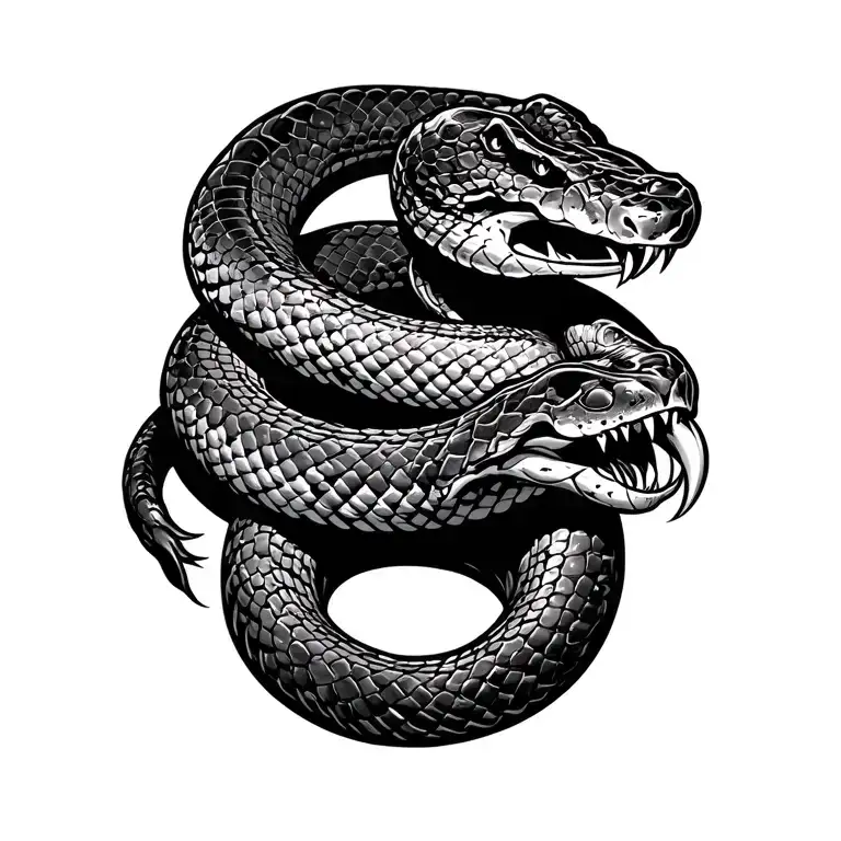 "Don't tread on me" Rattle Snake striking. Rattle snake rattles tattoo design idea